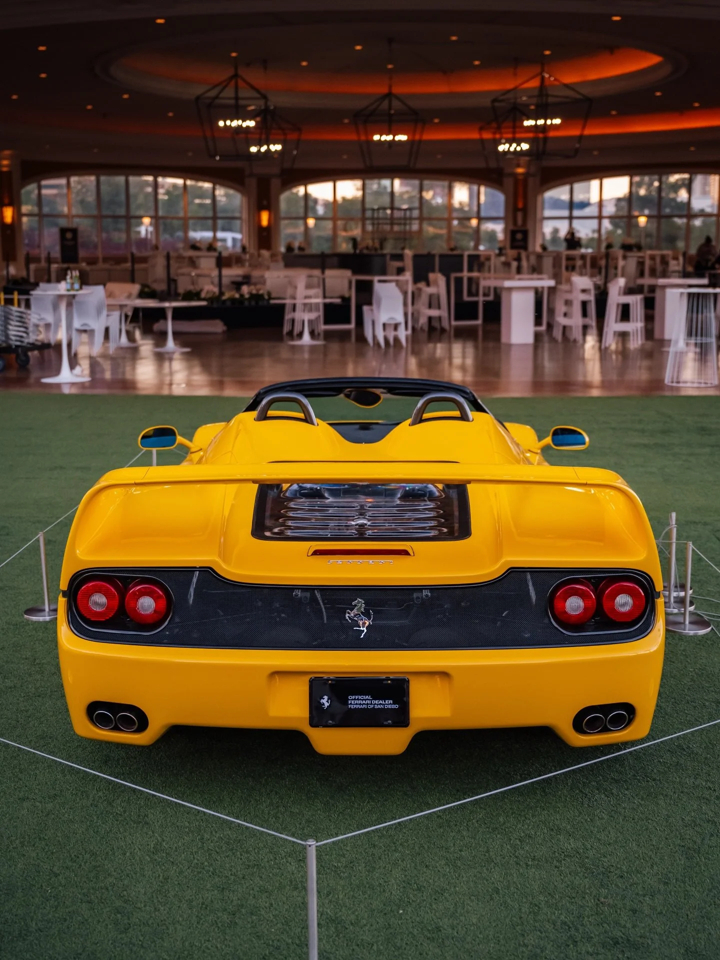 The best F50 in the world?  1 of 2 yellow US F50&rsquo;s previously owned by Ralph Lauren and sold for almost $10,000,000. 
#ferrari #f50