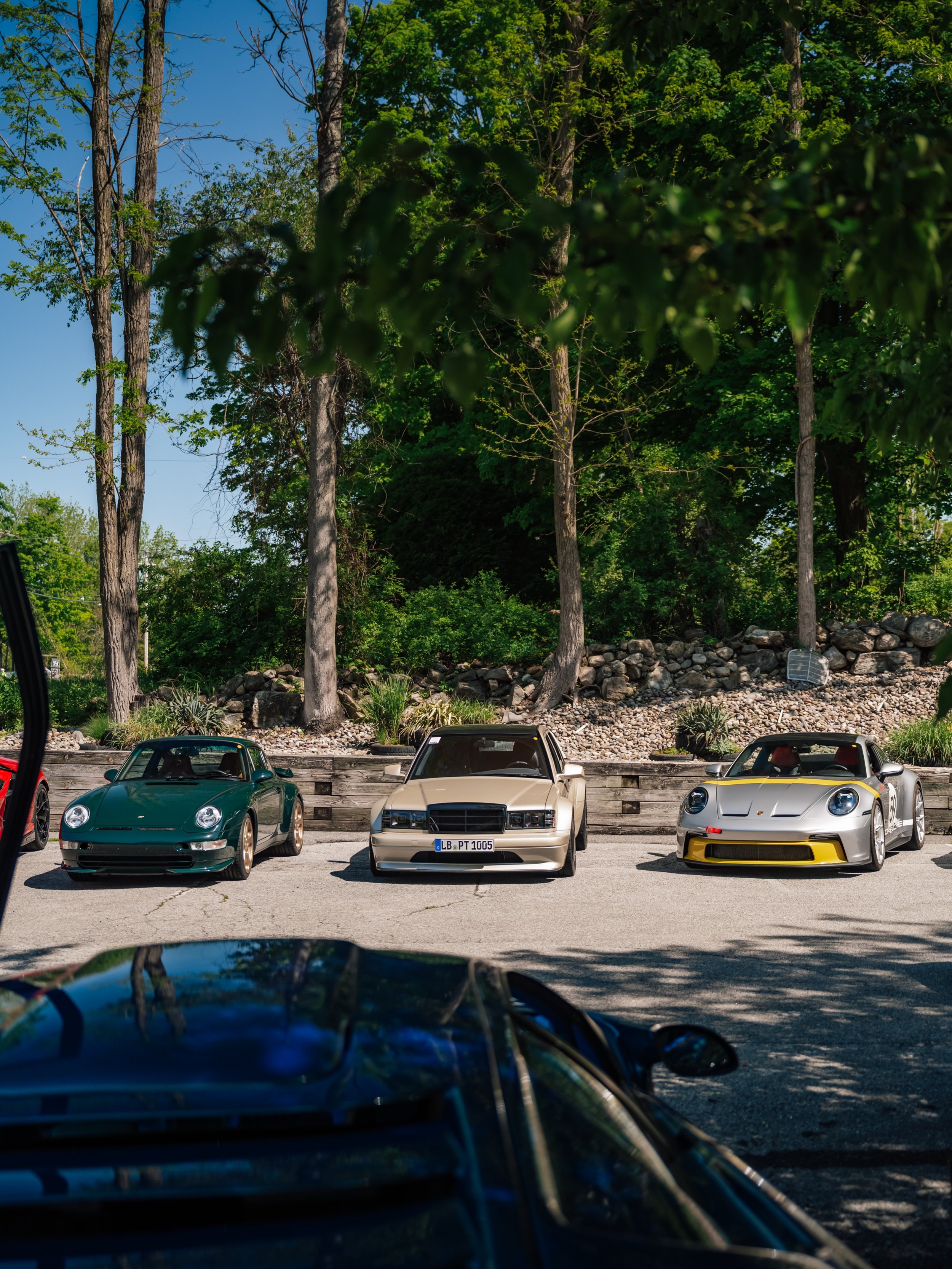 Starting to feel like summer!  Analog Rally VI, always a great time with @greenwichcarsandcoffee 🏎️
#ruf #hwa #porsche #lamborghini