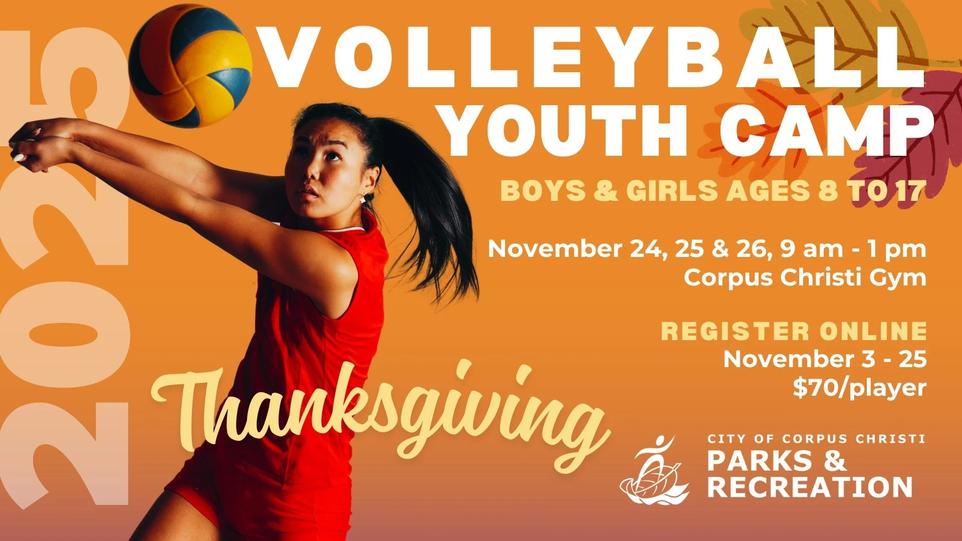 Thanksgiving Youth Volleyball Camp