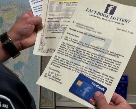 Elderly Targeted for $900K Phony Facebook Lottery