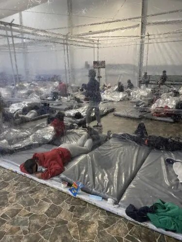 Cramped Conditions at South Texas Border Patrol Facility