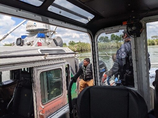 Smuggler Rescued in Rio Grande