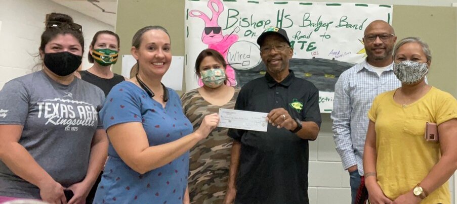 Donation Made to Bishop Band Booster Club