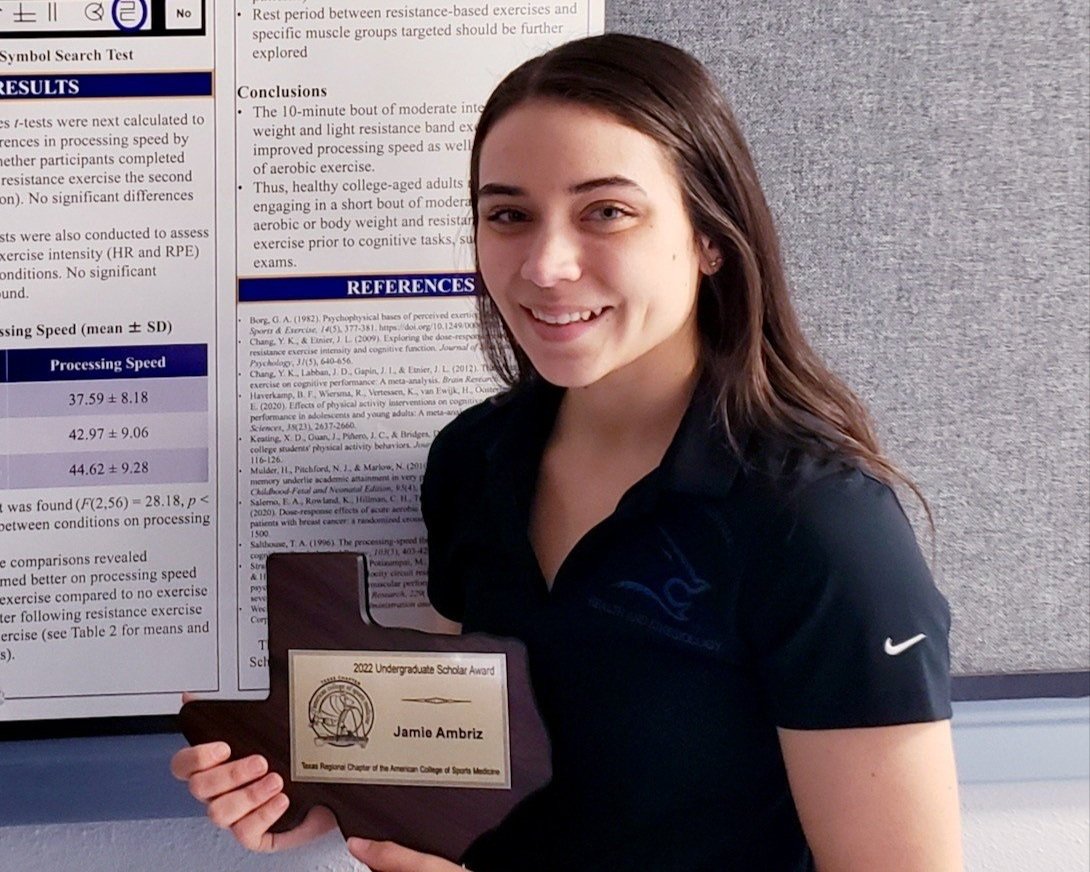 TAMUK Student Wins Undergraduate Scholar Award