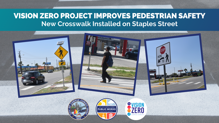 New Crosswalk Installed on Staples Street