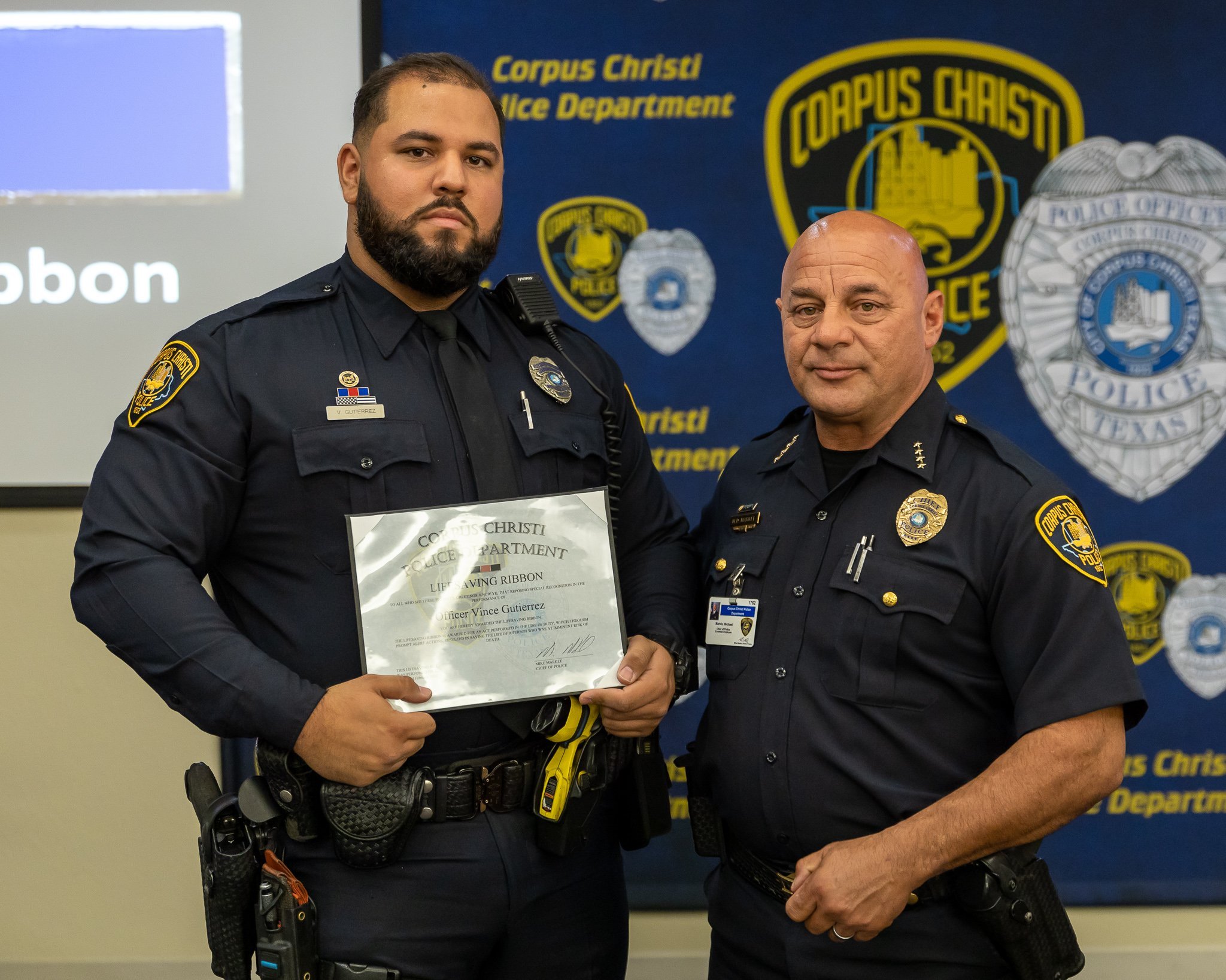Corpus Christi Police Officers Receive Life Saving Awards