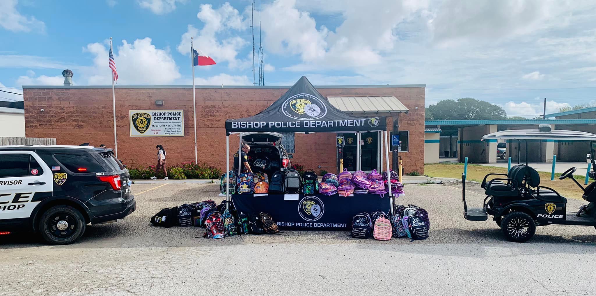 Bishop Police Department’s 2nd Annual Pack the Patrol Car