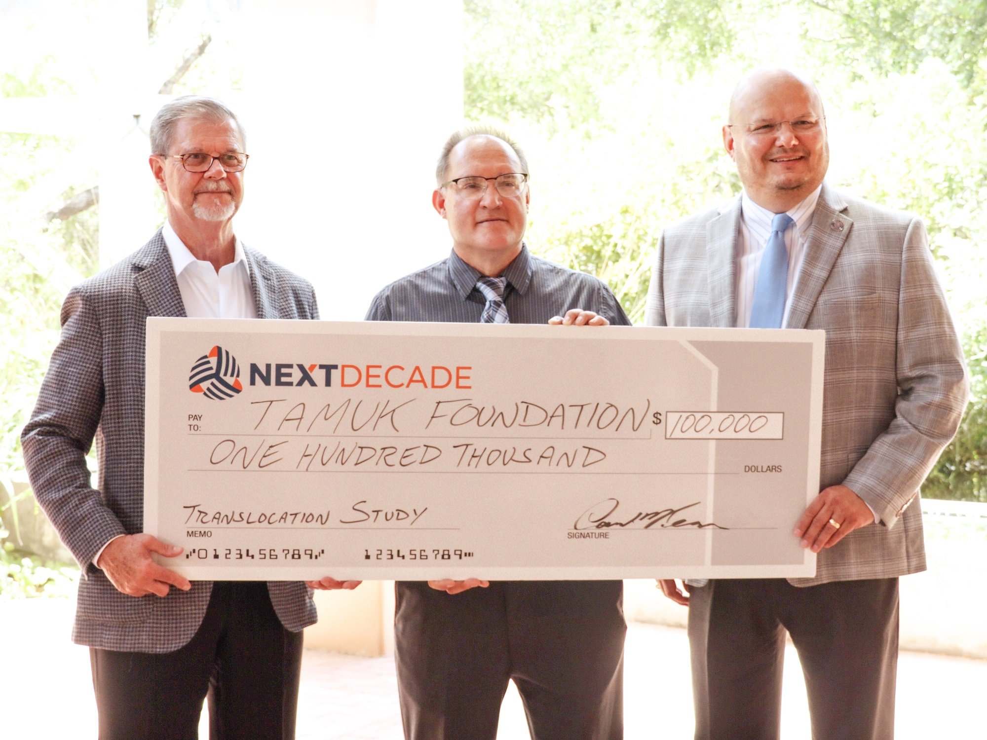 Next Decade LNG Gifts $100,000 to TAMUK for Texas tortoise