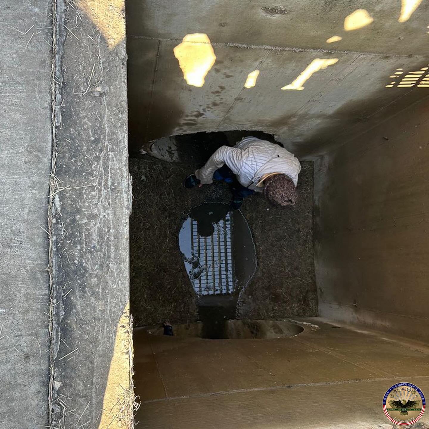 Border Patrol Agents Rescue Illegal Migrants Stuck Inside Storm Drain