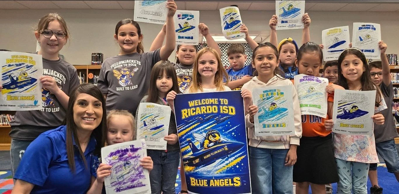 Blue Angels Visit Inspires Ricardo Elementary Students Ahead of Weekend Air Show