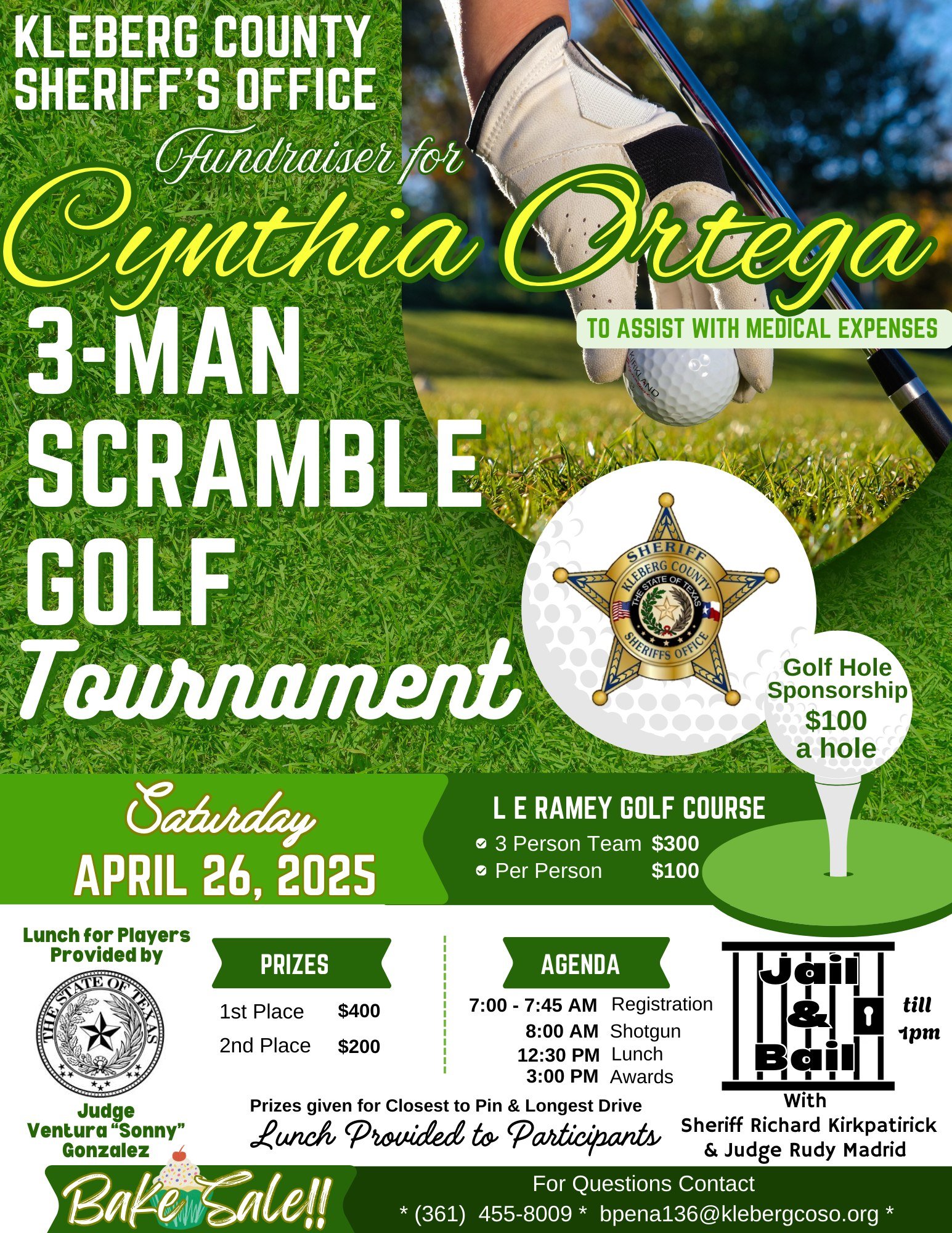 3-Man Scramble Golf Tournament