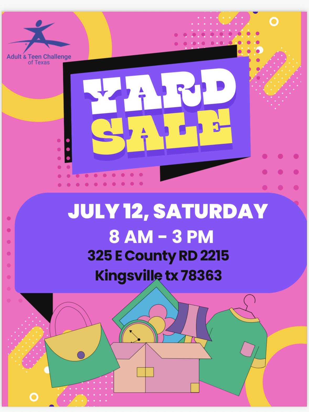 Adult & Teen Challenge Yard Sale