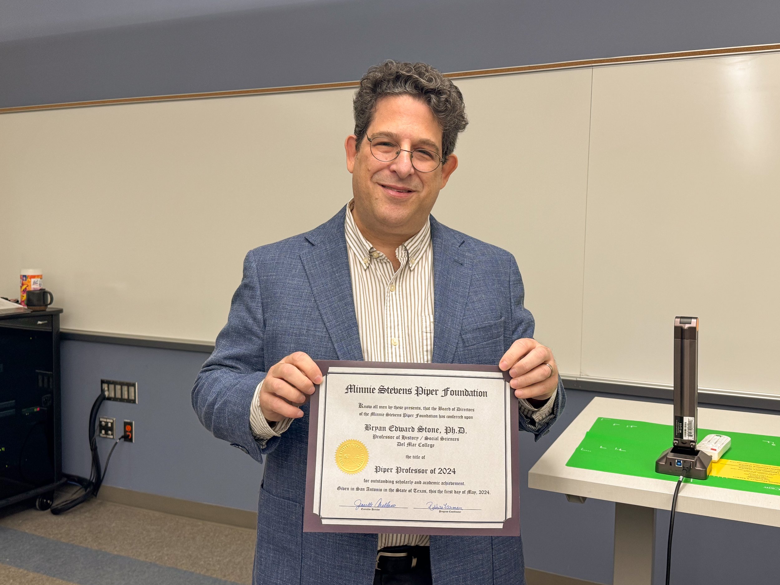 DMC History Professor Dr. Bryan Stone Designated “Piper Professor”
