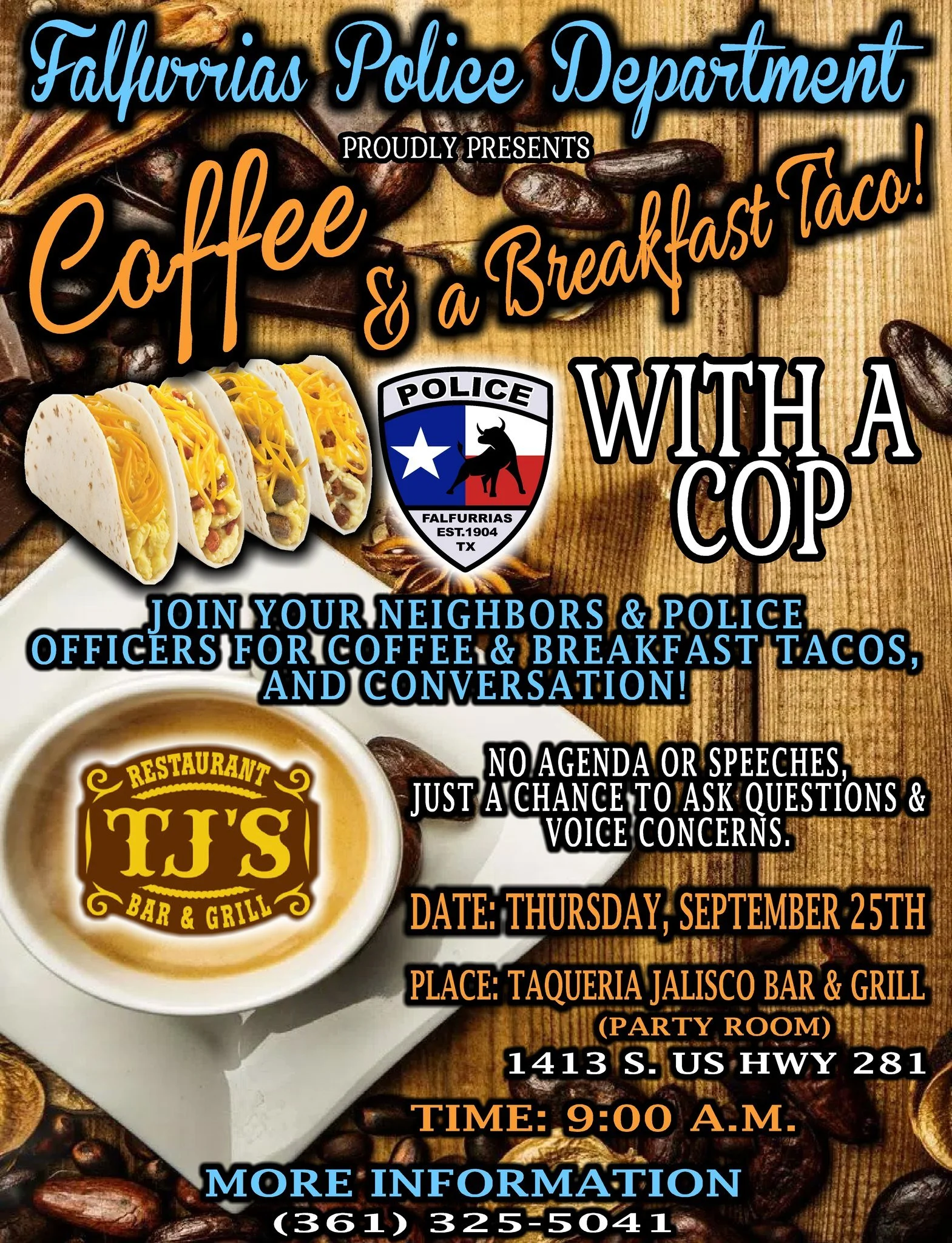 Coffee and Tacos with a Cop