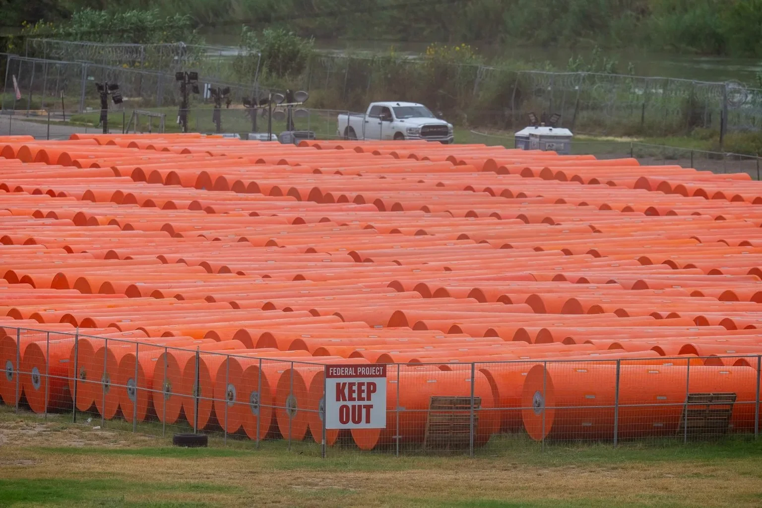 Drifting Anti-Immigrant Buoys in Rio Grande Temporarily Closed