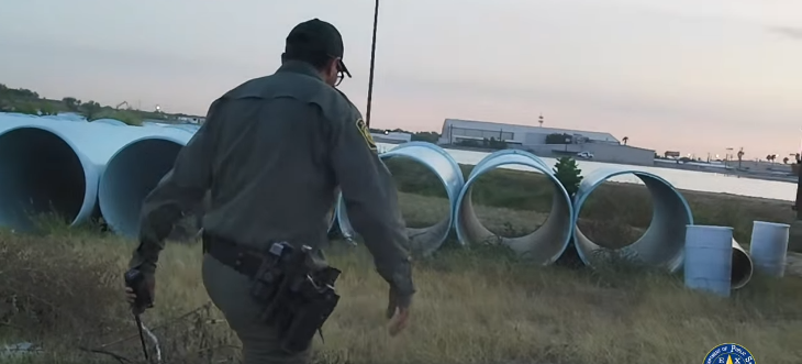 Video - Troopers and Agents Located Three Illegal Immigrants Hiding Inside Irrigation Pipes
