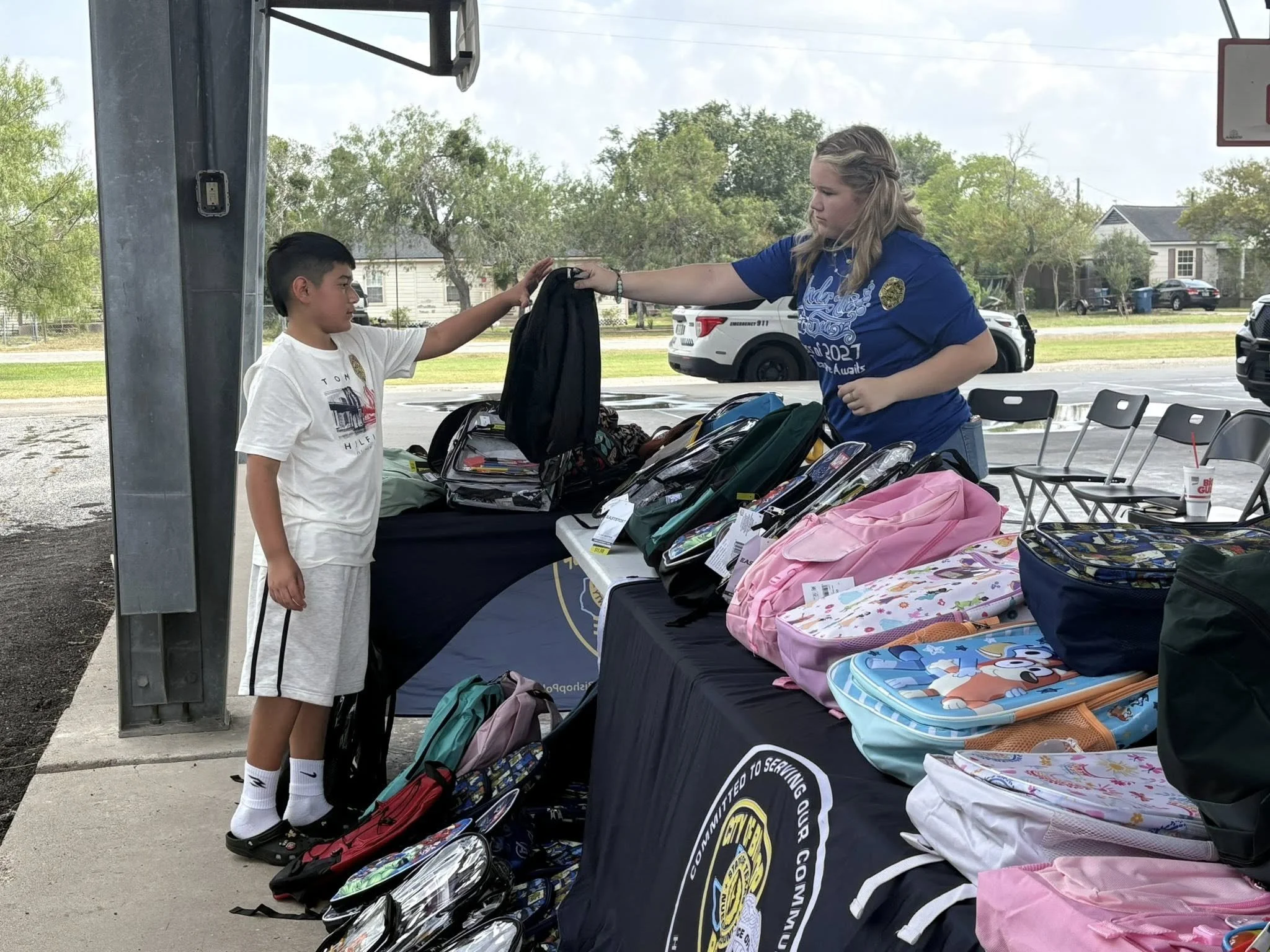 Bishop PD Backpack Giveaway a Sucess
