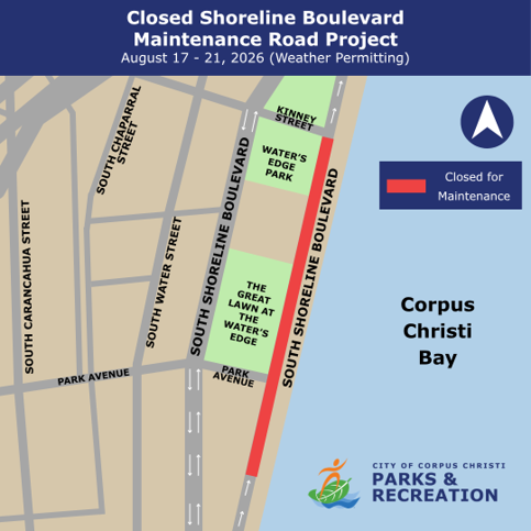 Temporary Closure of Road Near Water’s Edge
