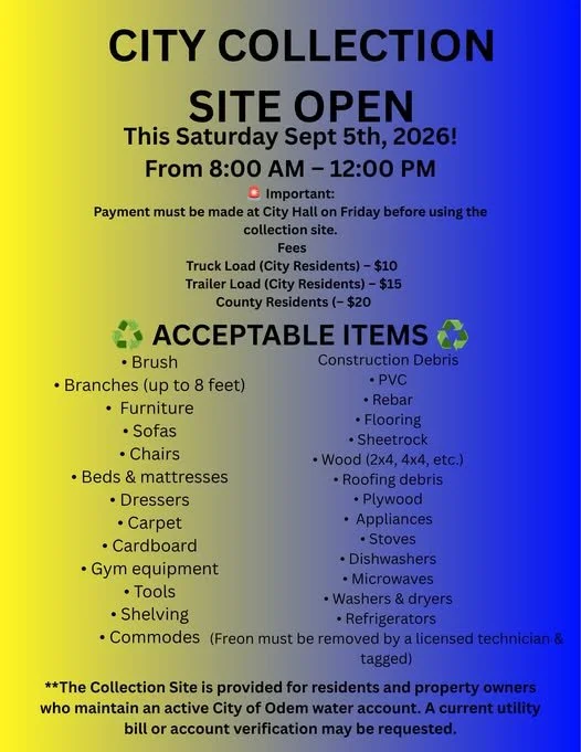 Collection Site Open