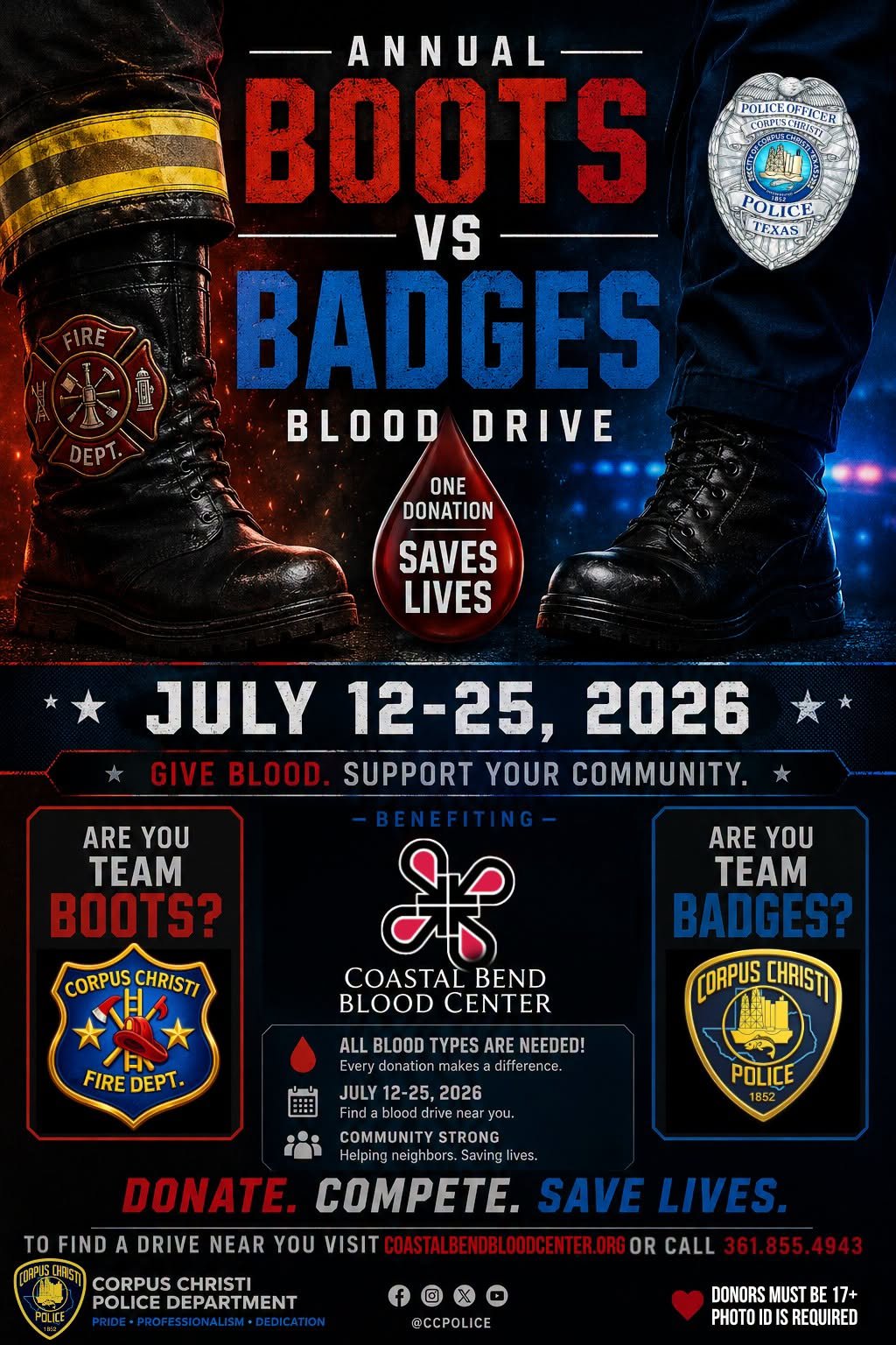 2026 Boots vs. Badges Blood Drive 