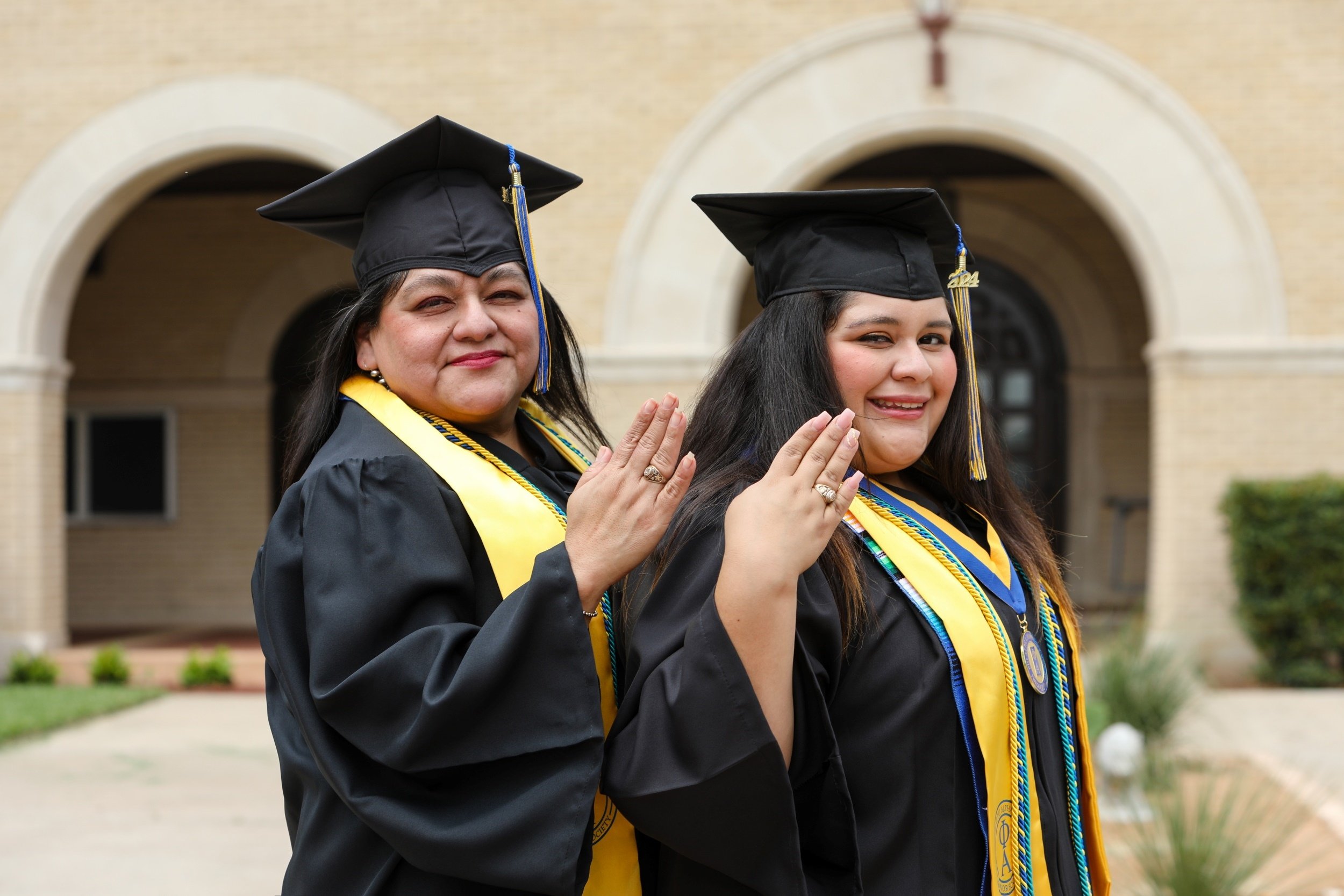 Mother, Daughter Graduate from TAMUK on Same Day with Same Degrees