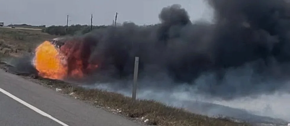 Vehicle Fire Extinguished on US 77 Entrance Ramp