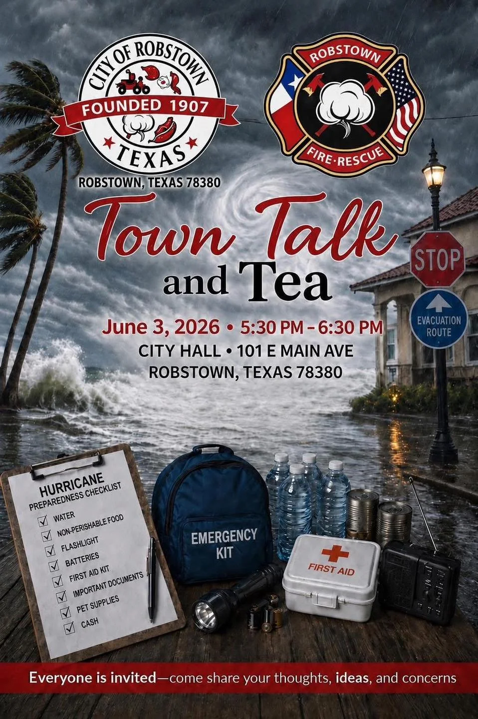 Town Talk and Tea - June Meeting in Robstown