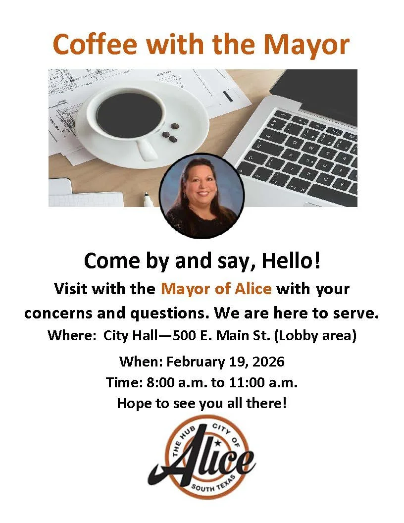 February Coffee with the Alice Mayor