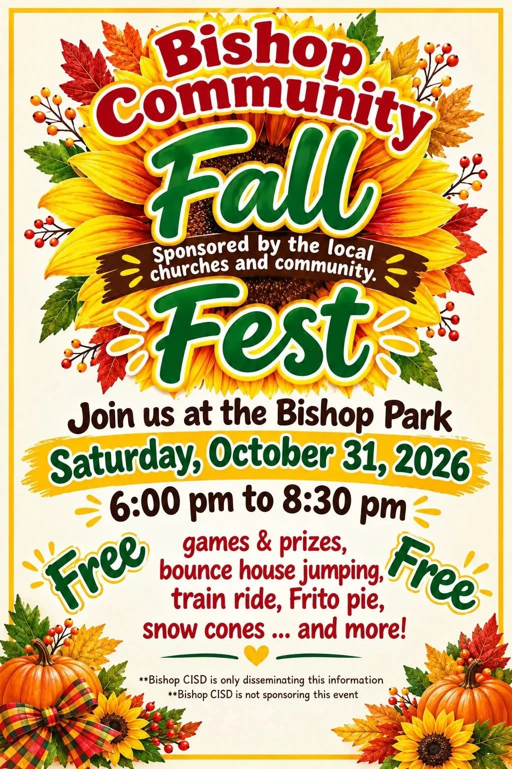 2026 Bishop’s Fall Festival