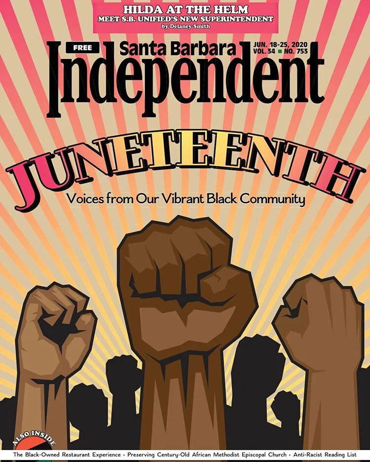Juneteenth on the Cover of the SB Independent!
