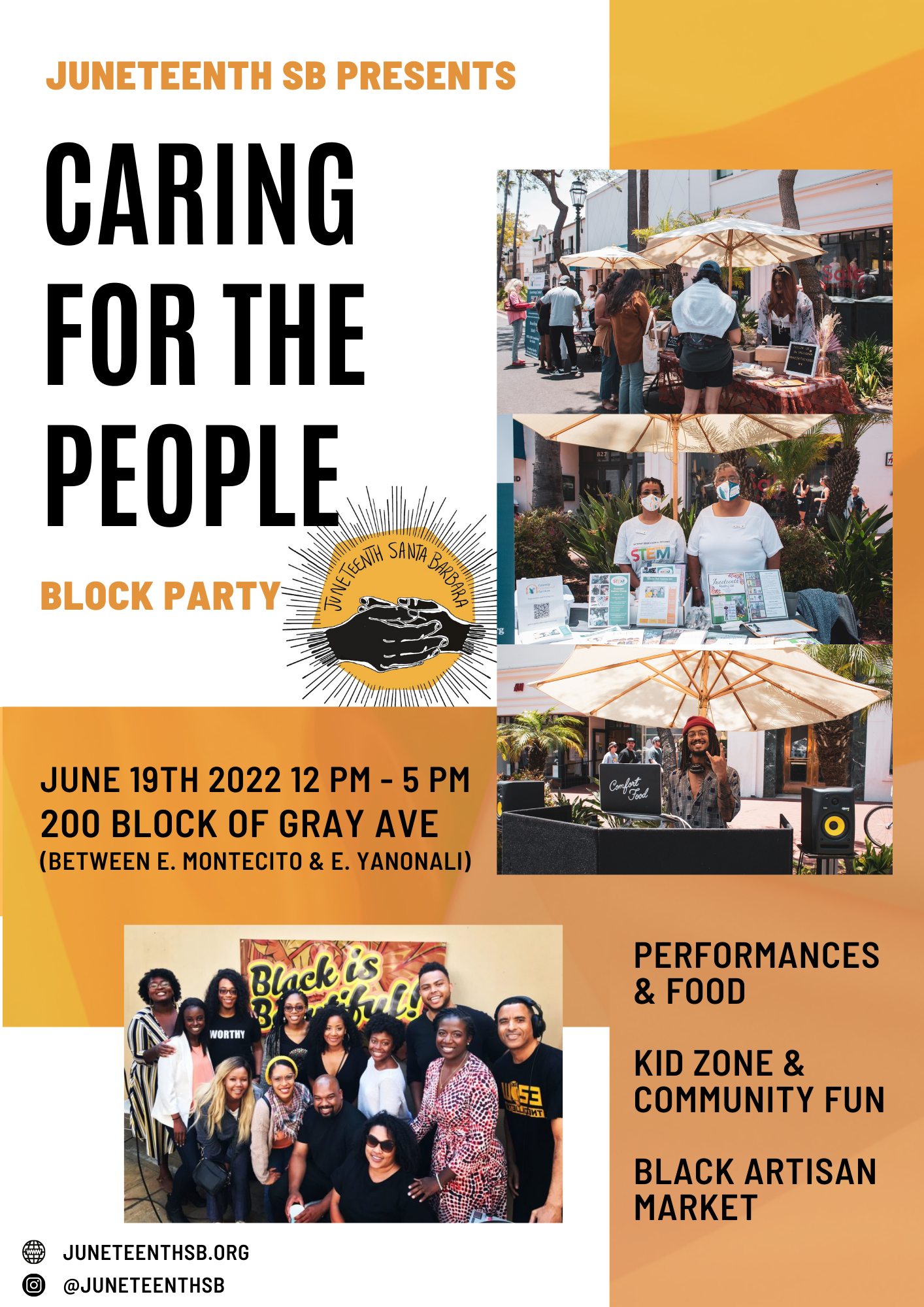 Join us for 2022 Juneteenth 'Caring for the People' Block Party