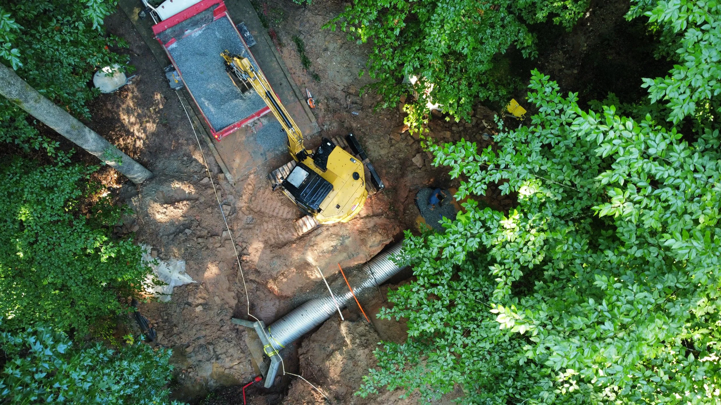 Culvert replacement under driveway