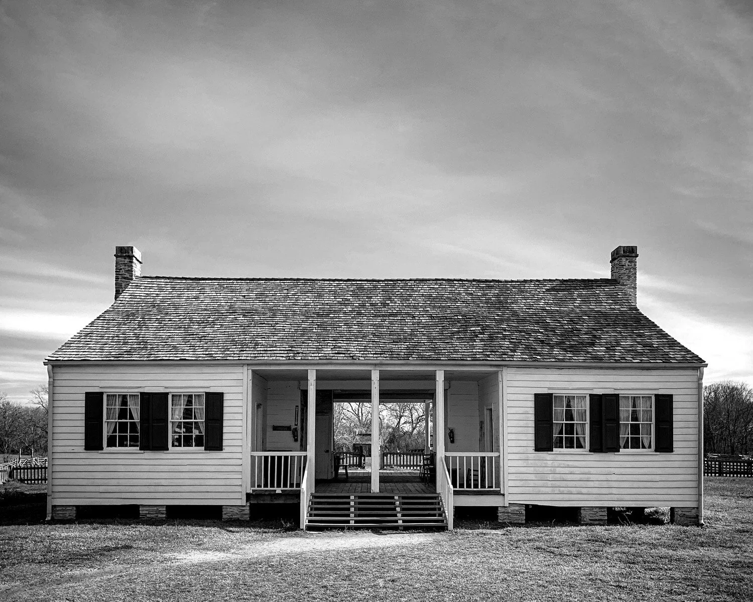 Texas dog trot house from the 1840s