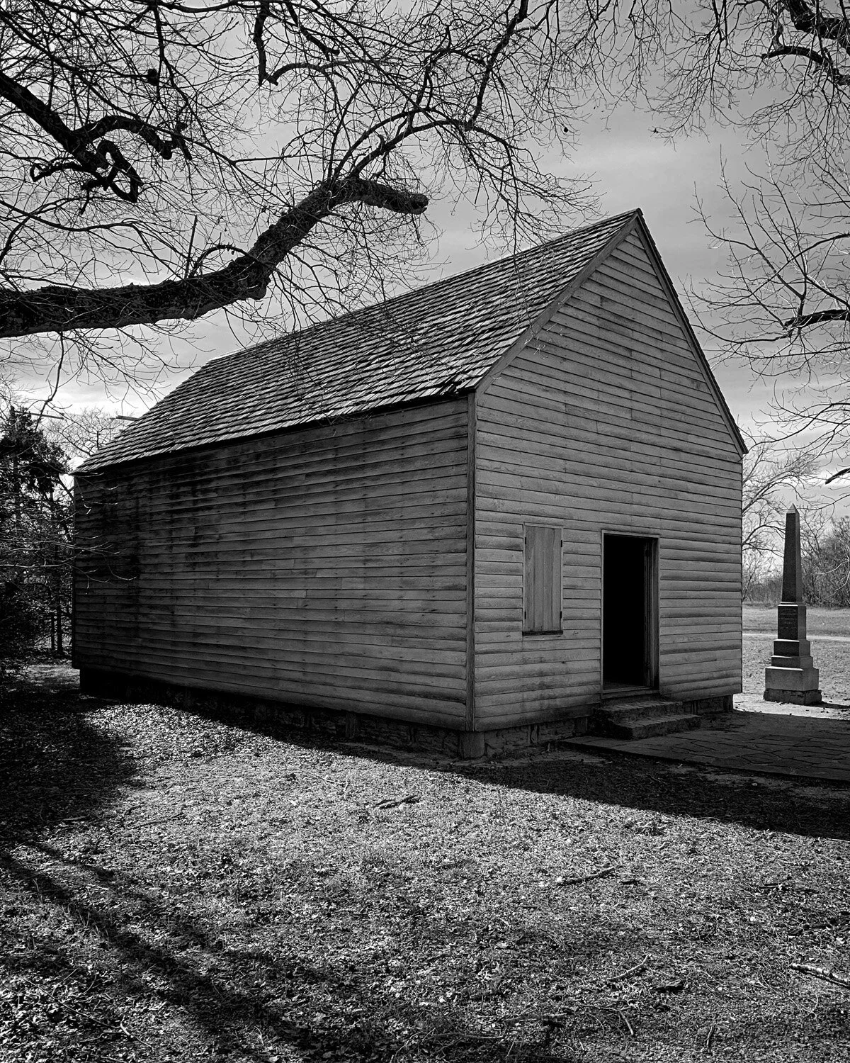 Recreation of the building where the Texas Declaration of Independence was signed in 1836