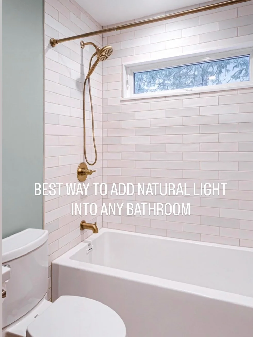 Adding natural light to a bathroom instantly transforms the space. A transom window is one of my favorite solutions &mdash; placed high enough to maintain privacy while still flooding the room with daylight. Making it operable allows fresh air to flo