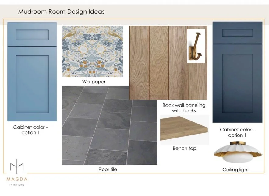 Before we select a single finish, piece of furniture, or paint color, we create a mood board.

Why?

Because a successful design starts with a clear vision.

A mood board helps define the overall style direction, establish the feeling we want the spa