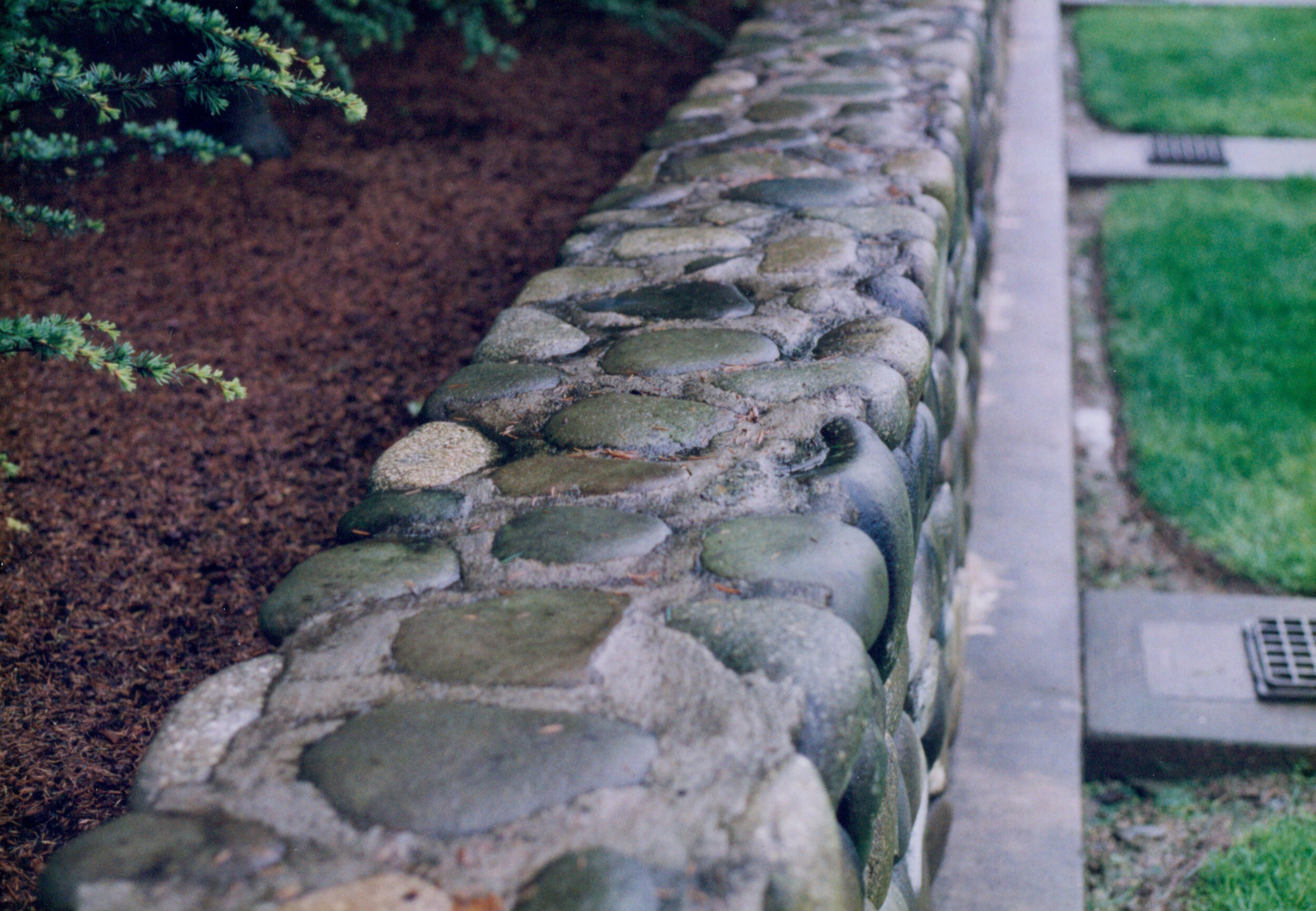 Retaining wall construction.