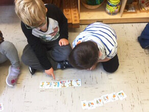Literacy_ Creating a story through a logic sequence of pictures.JPG