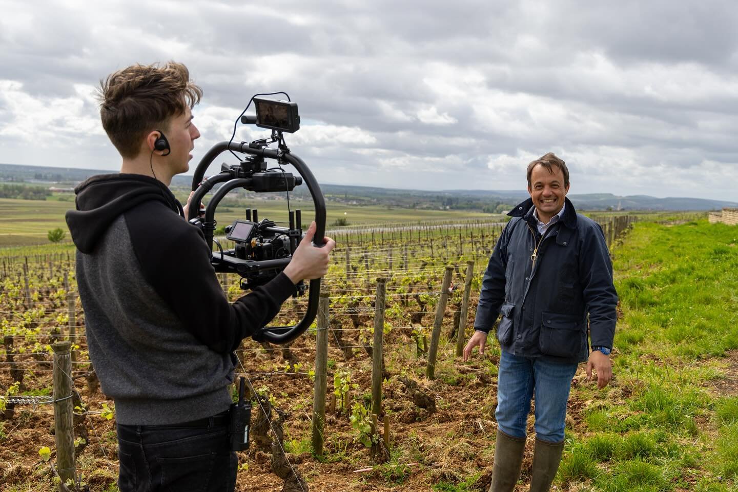 Behind the scenes! Sneak peek of a fun project with @indagaretravel and one of @rosenthalwinemerchant&rsquo;s wonderful growers,  Meursault-based @francoisbitouzet of @bitouzetprieur 🌱🌱🌱