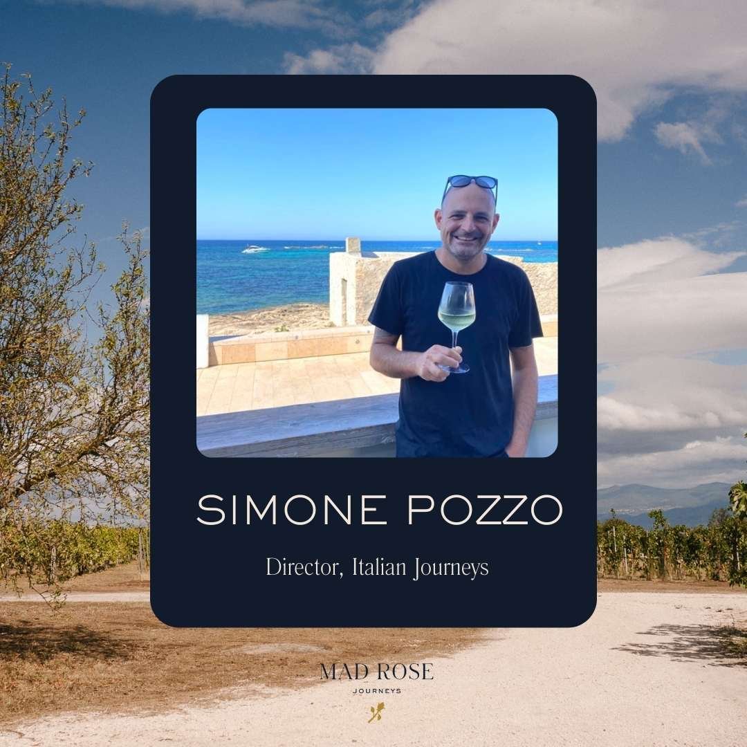 MEET OUR TEAM 🍷 Simone&rsquo;s greatest passion is introducing travellers to the less-discovered places of culture and tradition in Italy, his native country. He was born and raised in Ivrea, a small town with a great industrial design history at th