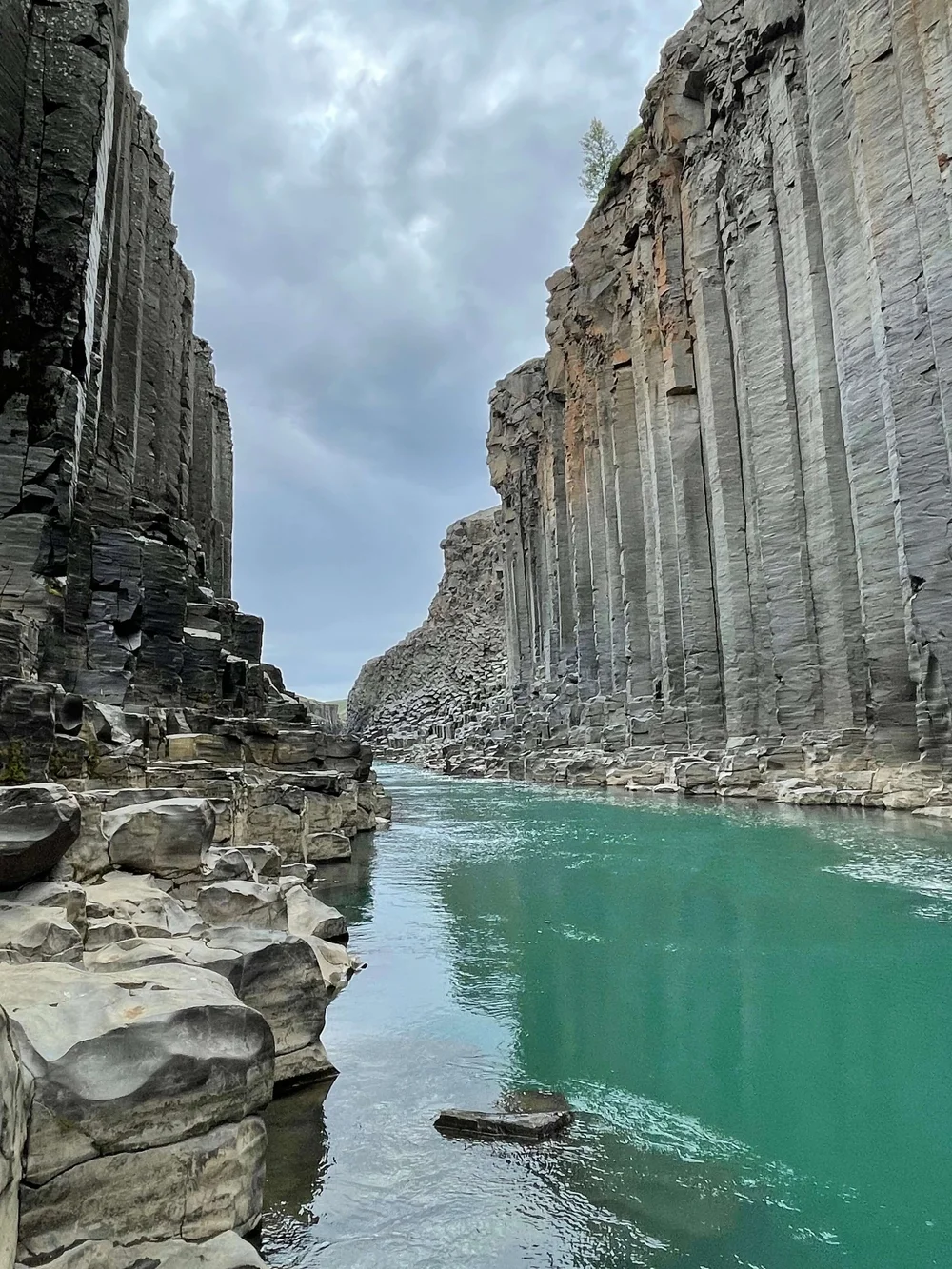 Stuðlagil Canyon -low view
