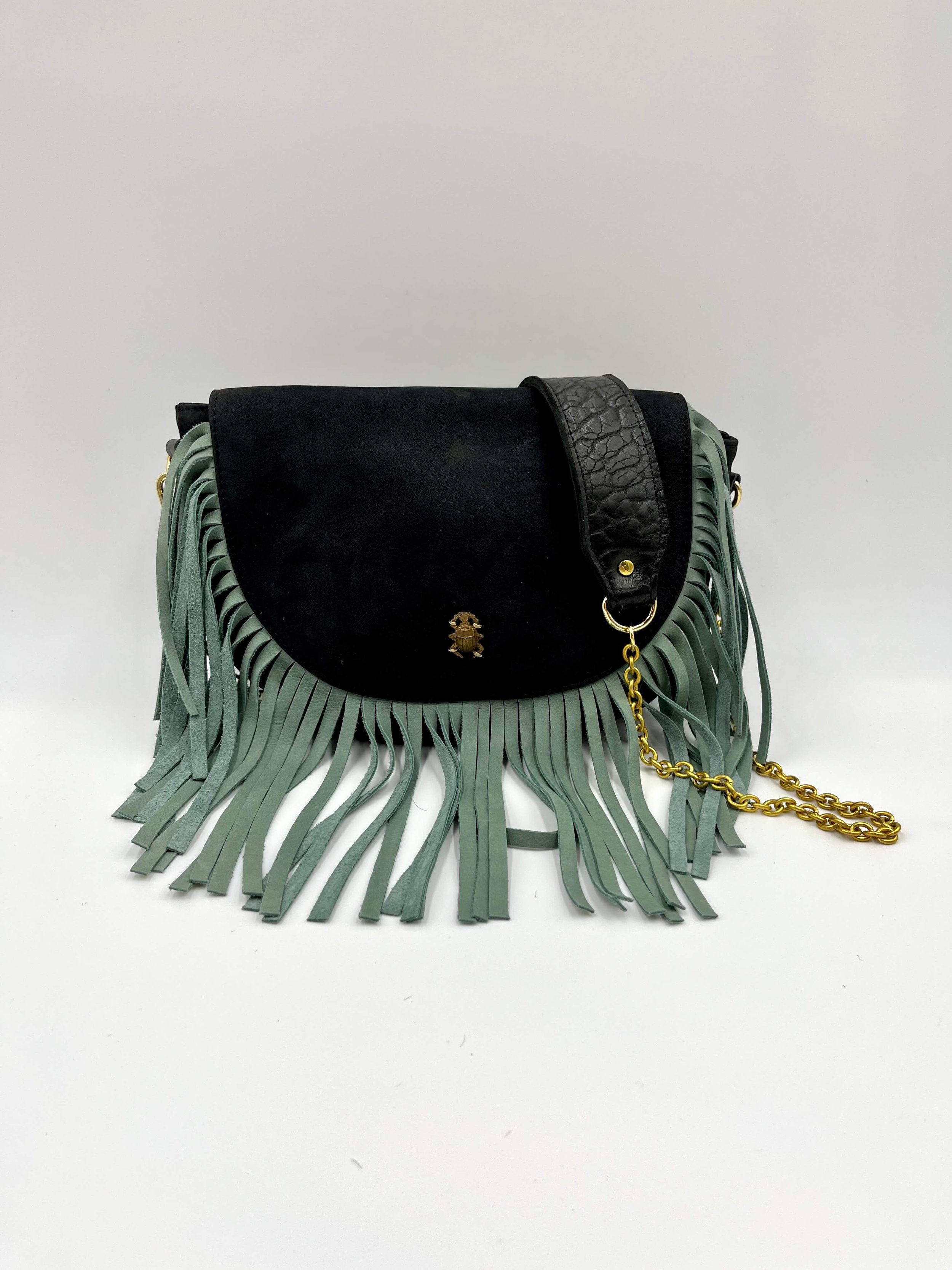 Leather Fringe Shoulder Bag, by Sous Les Pavés — DIP A TOE