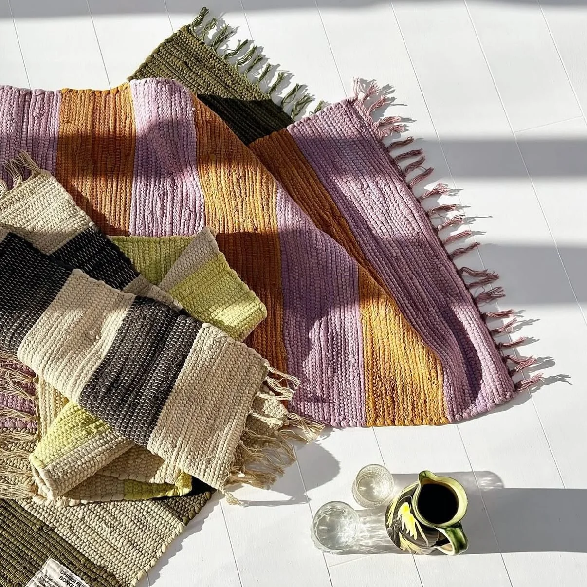 So pumped to now have @bongusta.dk in our shop. A few years ago, I discovered their textiles while in the Faroe Islands. They don&rsquo;t really ship to the US so I waited patiently until I finally made my way to Denmark last month and hand-carried (