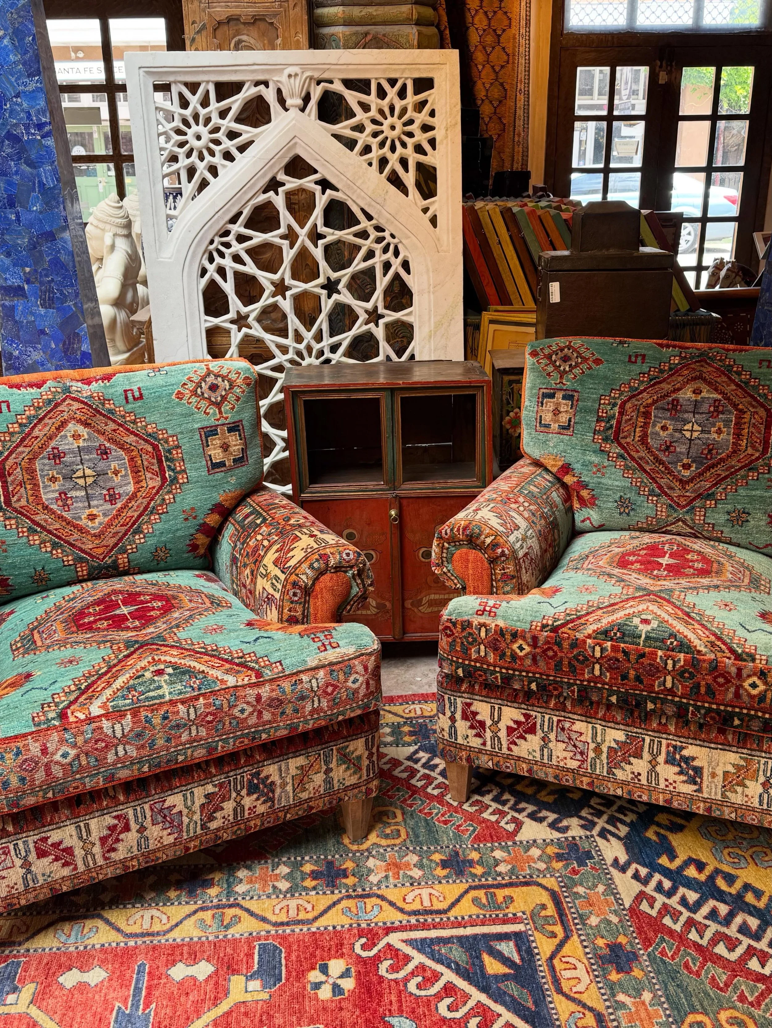 New edition of the beloved Santa Fe + Taos guide coming soon! In the meantime, some of my favorite Santa Fe haunts for ya. 
And yes, I asked politely at Seret and Sons if I could take a picture of the two chairs that I love most in life.