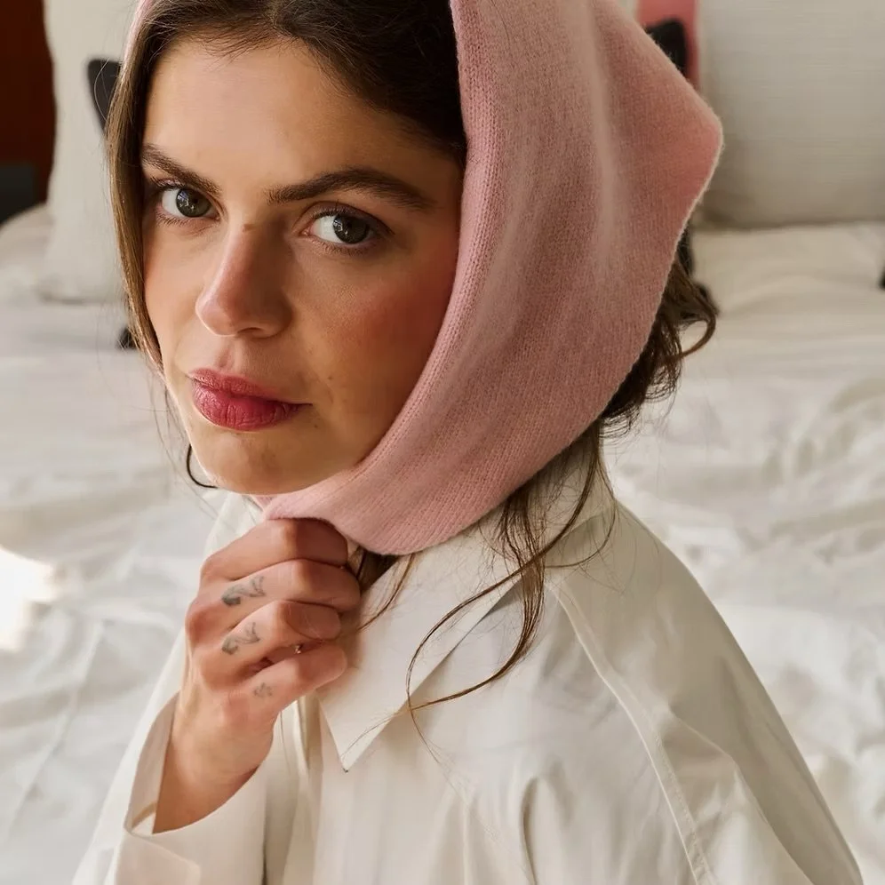 Bubblegum Merino Triangle Scarf 2.jpeg