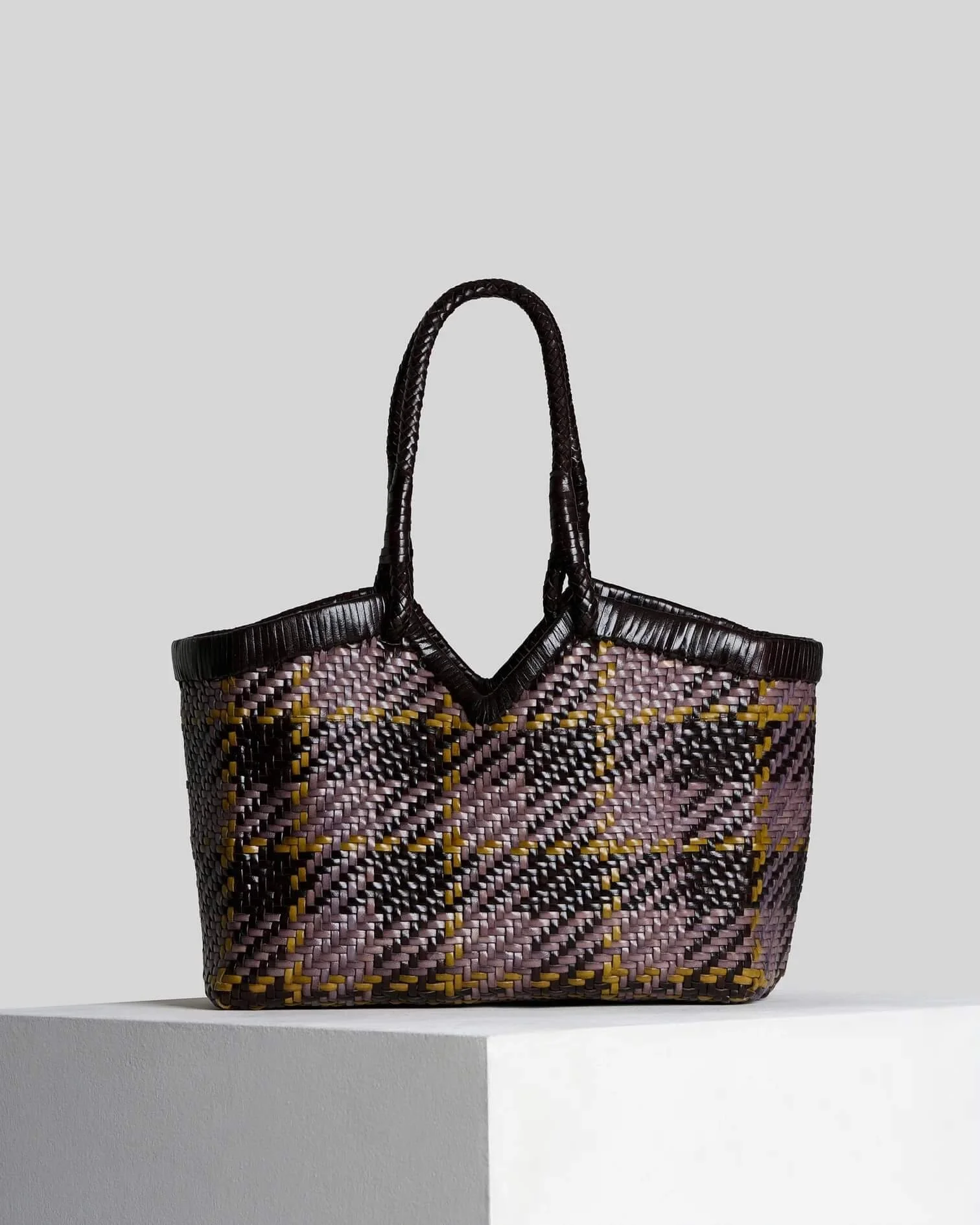 Crudelia Purple Plaid Tote, by Vipera 1.jpeg