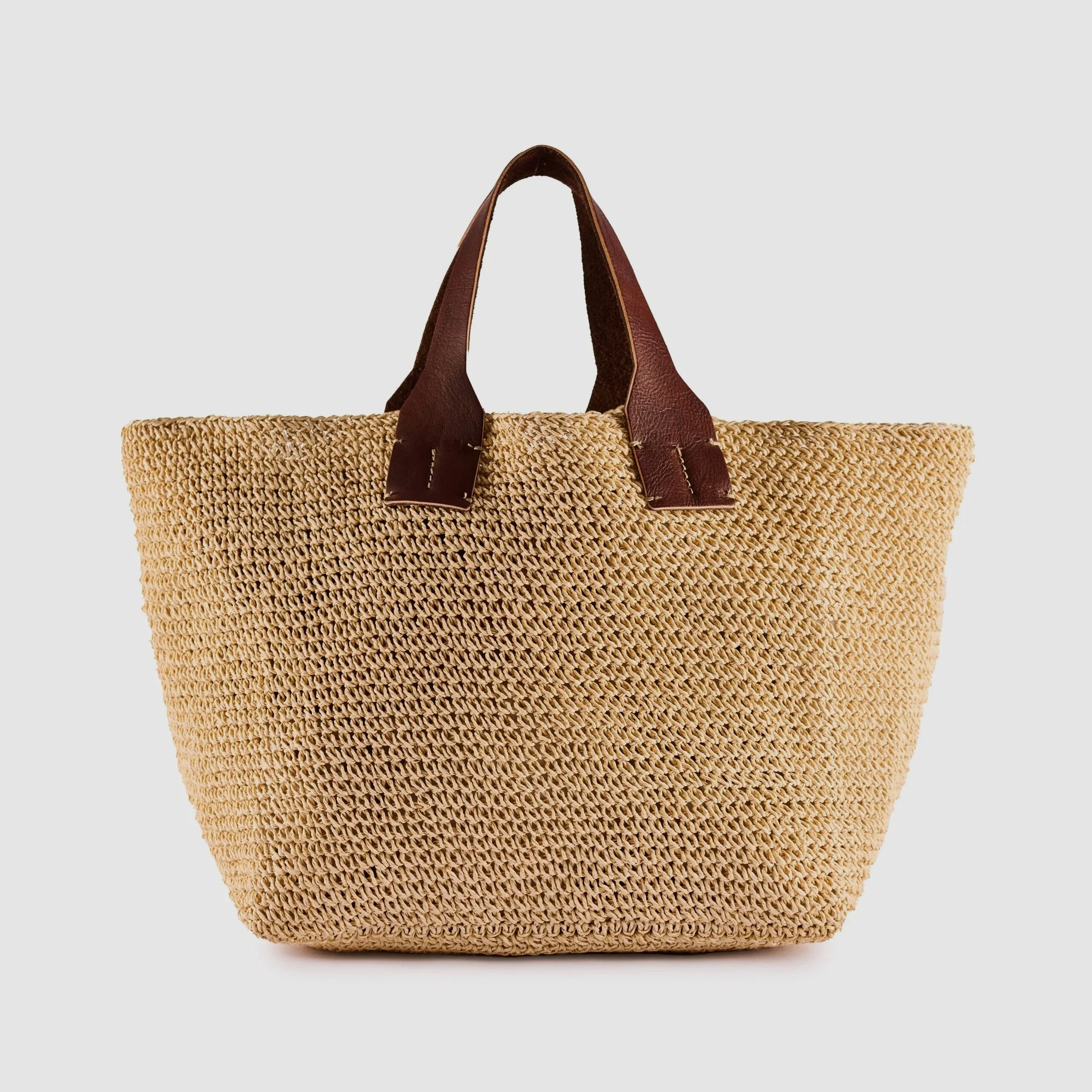 Natural Handmade Raffia Carryall, by ViaMailBag