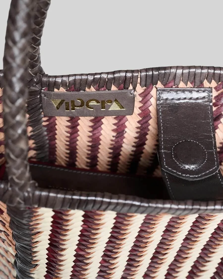 Ruby Striped Small Tote, by Vipera 4.jpeg