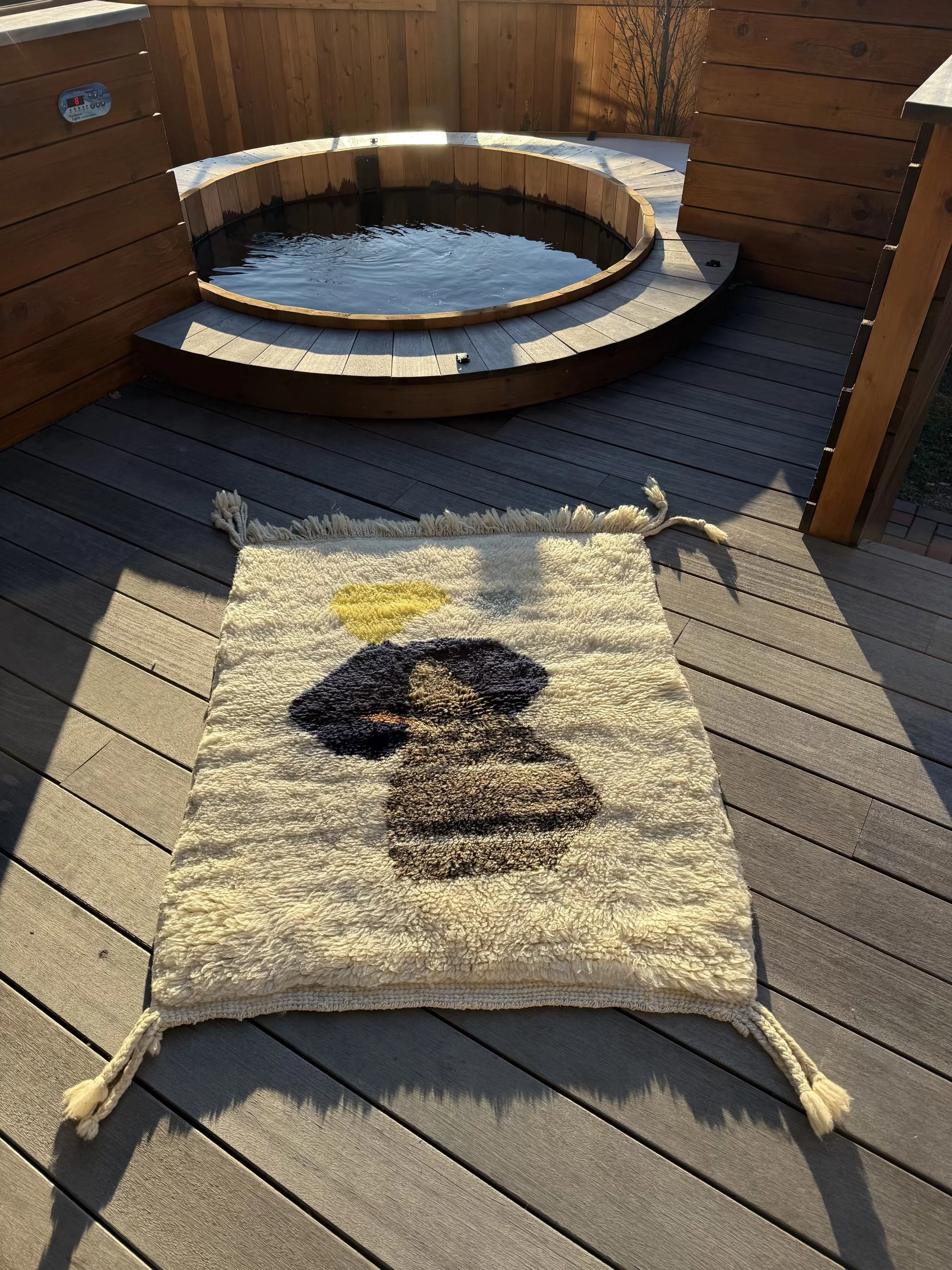 Abstract Portrait Moroccan Rug