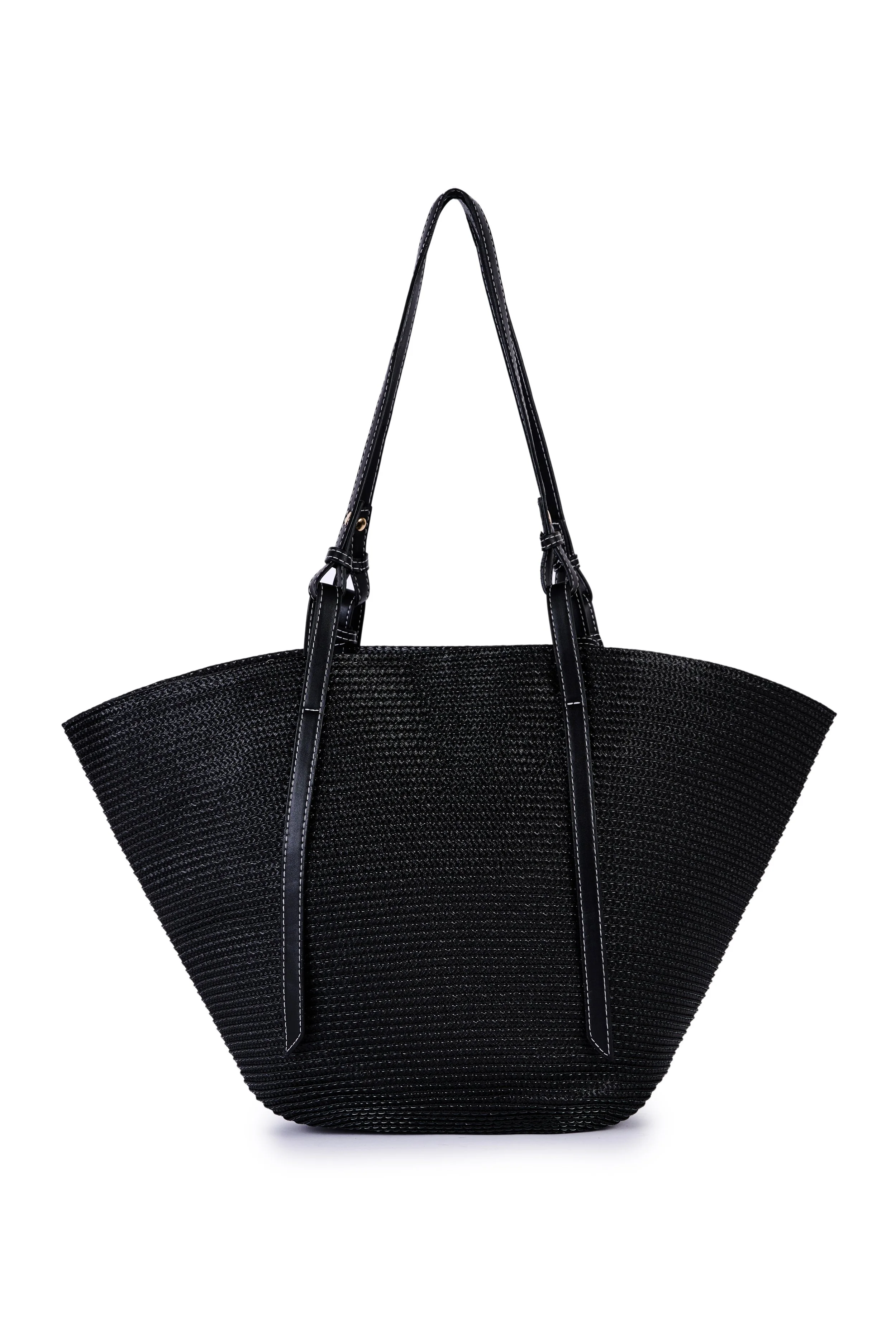 Black Raffia Tote, by ViaMailBag 2.jpg